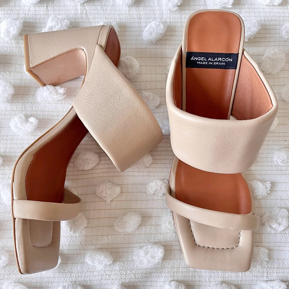 Anthropologie Angel Alarcón Slide Sandal Heels